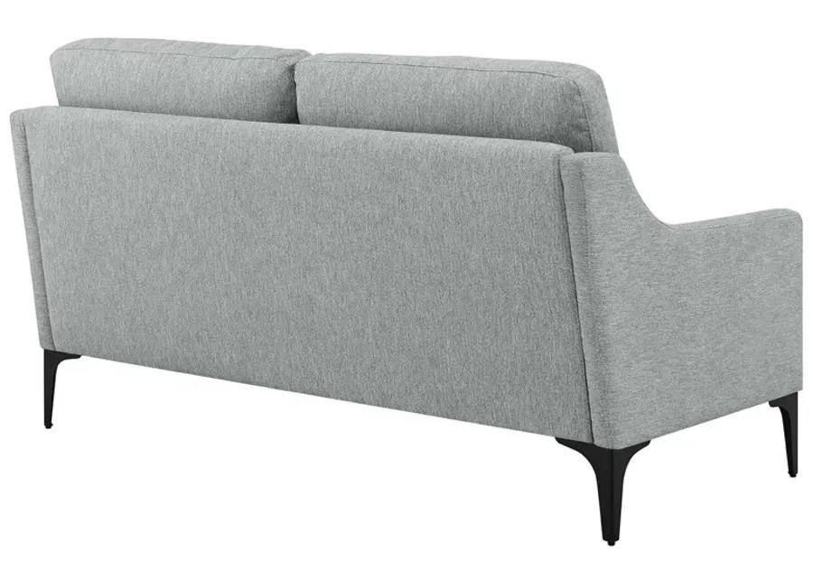 Corland Upholstered Fabric Loveseat