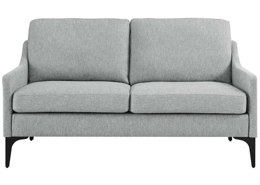 Corland Upholstered Fabric Loveseat