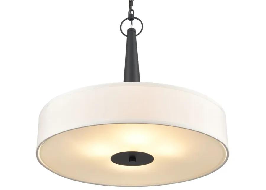 Leo 22'' Wide 4-Light Pendant - Matte Black