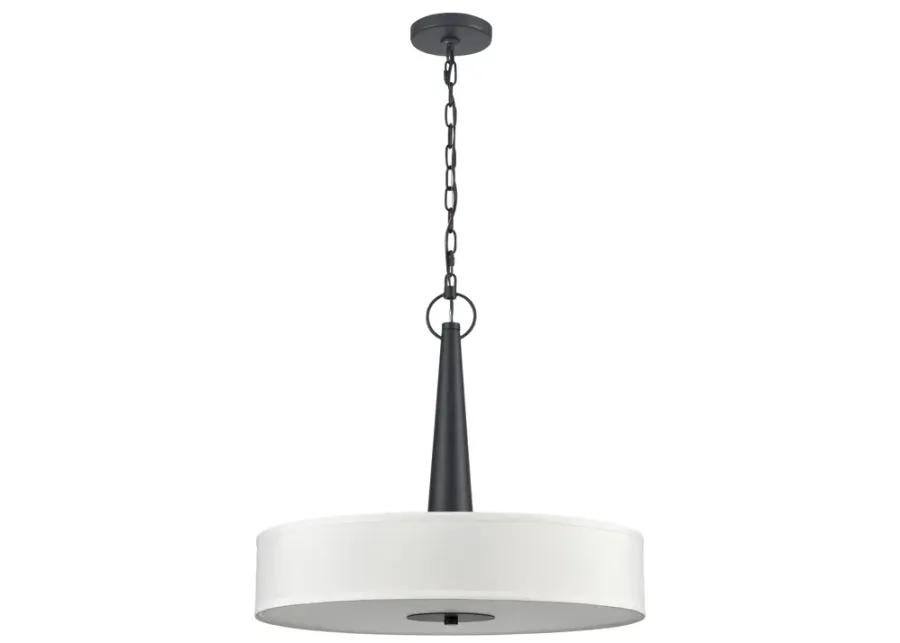 Leo 22'' Wide 4-Light Pendant - Matte Black