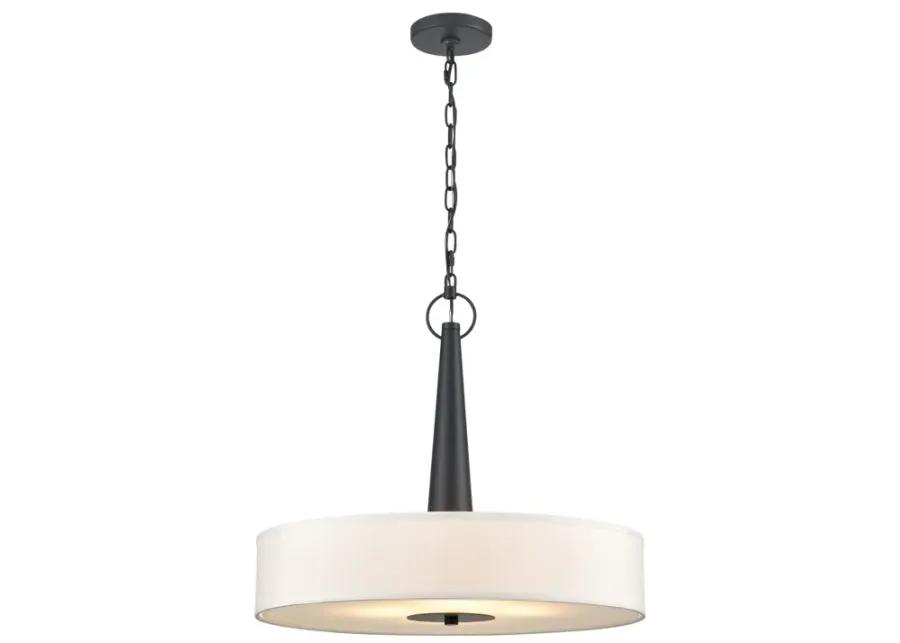 Leo 22'' Wide 4-Light Pendant - Matte Black