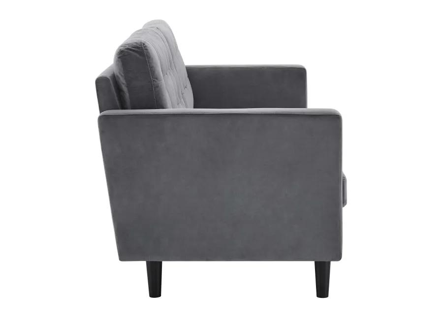 Exalt Tufted Performance Velvet Sofa