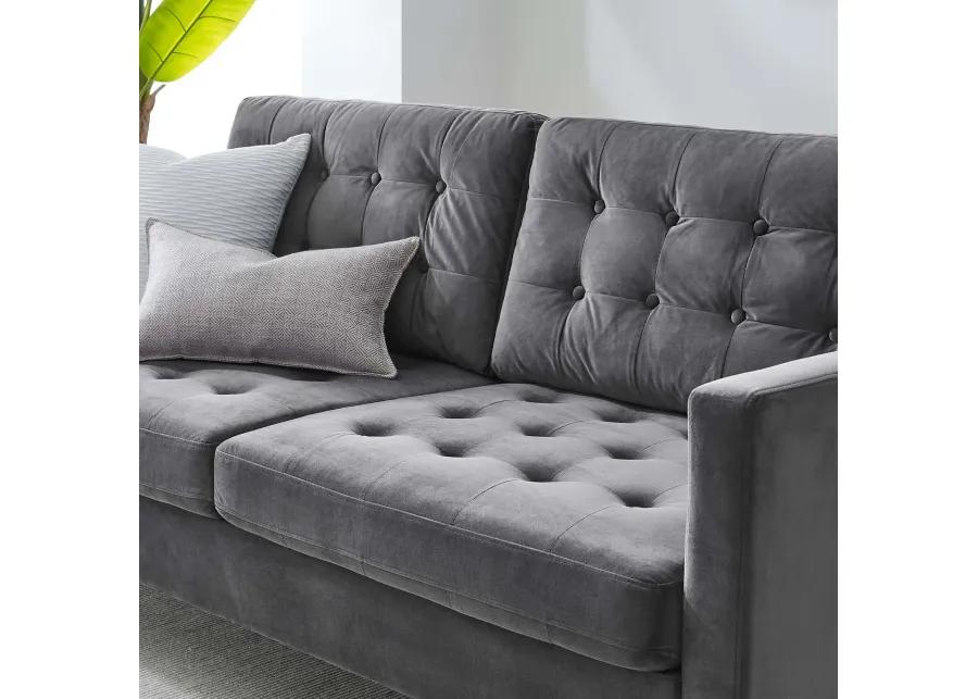 Exalt Tufted Performance Velvet Sofa