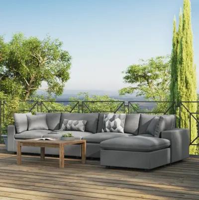 Commix 5-Piece Outdoor Patio Sectional Sofa