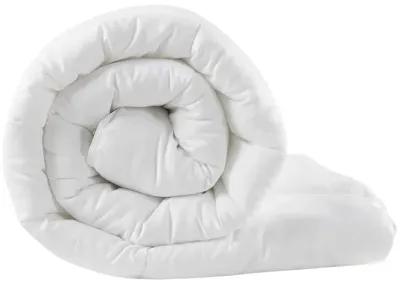 Madison Park Winfield White 300 Thread Count Cotton Shell Luxury Down Alternative Comforter