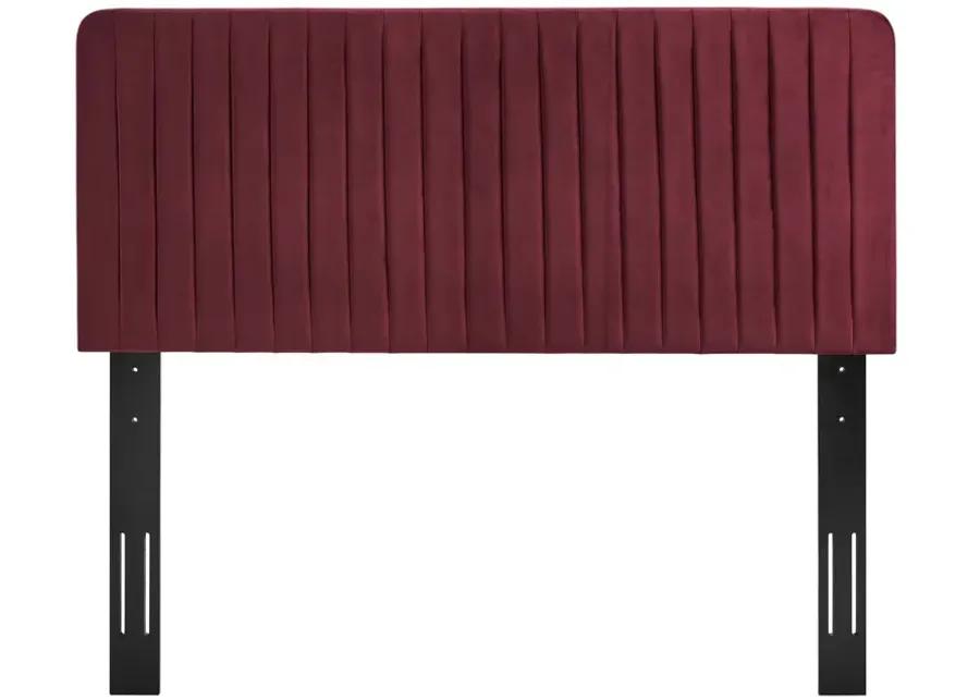 Milenna Channel Tufted Performance Velvet Twin Headboard