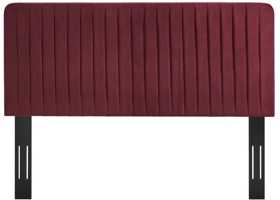 Milenna Channel Tufted Performance Velvet Twin Headboard