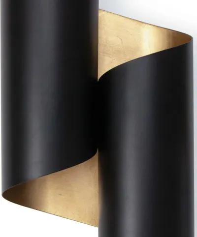 Folio Sconce (Black and Gold)