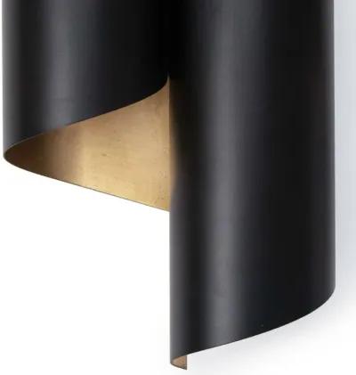 Folio Sconce (Black and Gold)