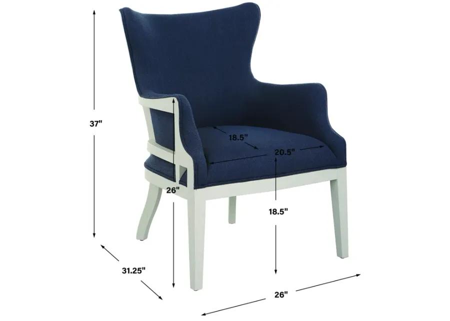 Gordonston Blue Fabric Accent Chair