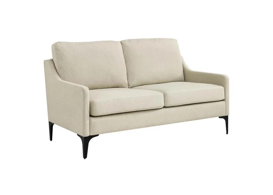 Corland Upholstered Fabric Loveseat