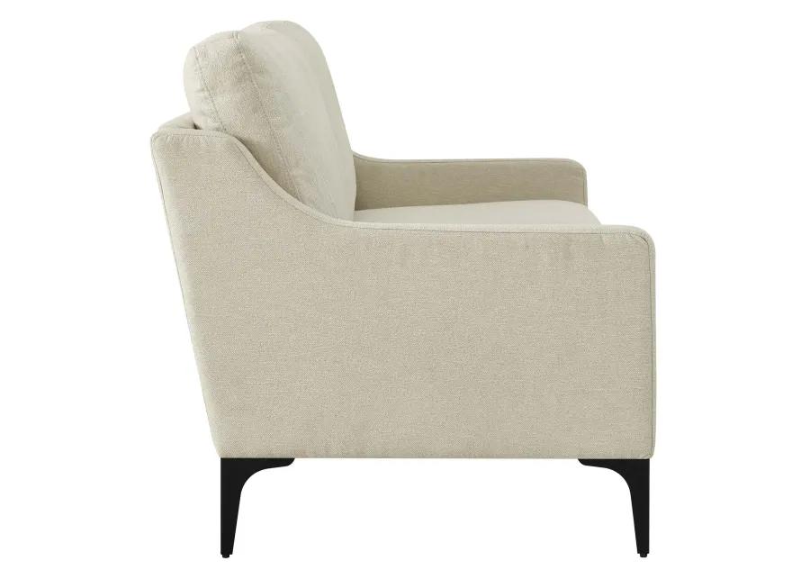 Corland Upholstered Fabric Loveseat