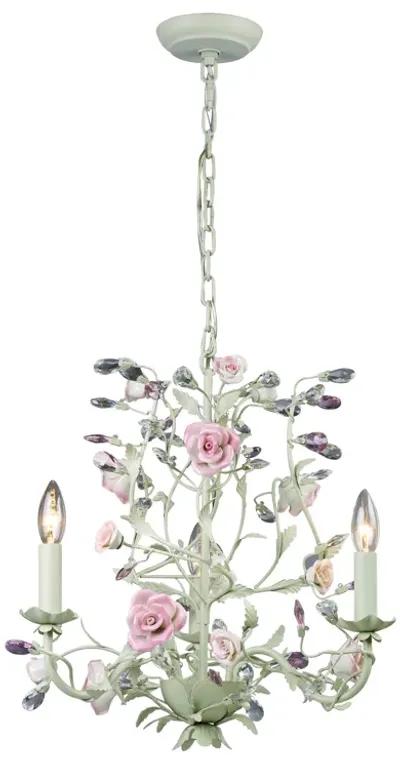 Heritage 18" Wide 3-Light Chandelier - Cream