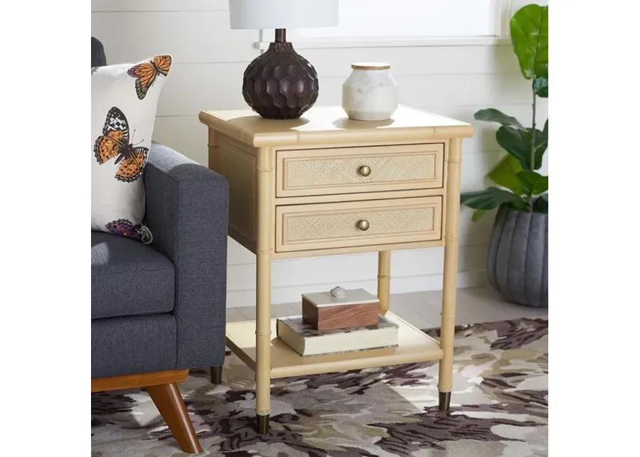 AHAB 2 DRAWER 1 SHELF ACCENT TABLE