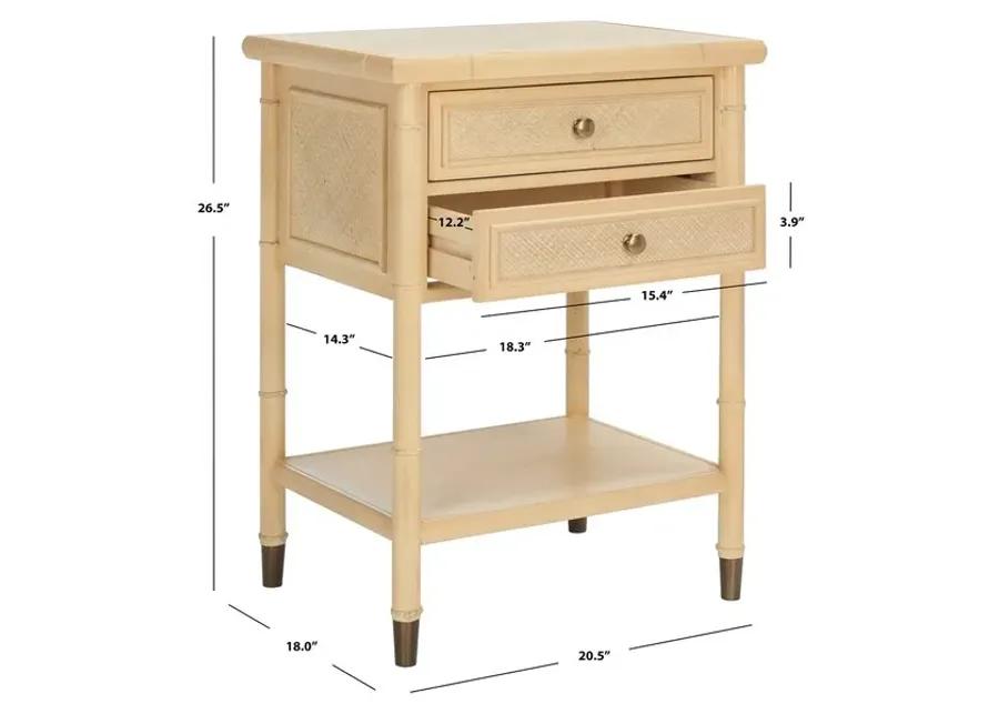 AHAB 2 DRAWER 1 SHELF ACCENT TABLE