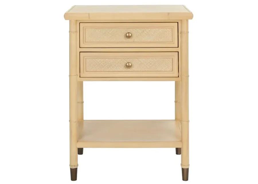 AHAB 2 DRAWER 1 SHELF ACCENT TABLE