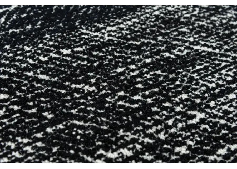 Etchings Black Geometric  Wool 5' x 7'6" Rectangle Rug