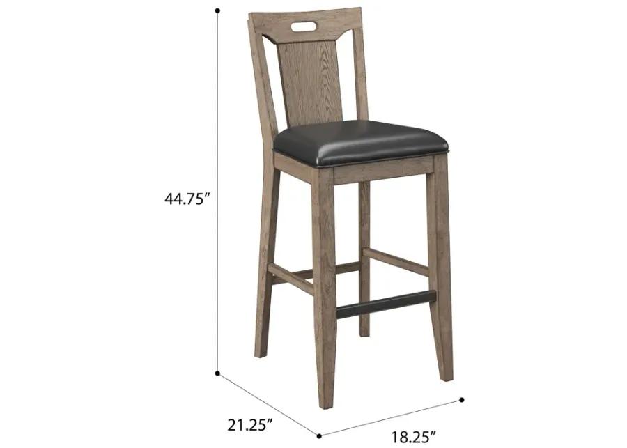 Benton Slat Back Bar Stool