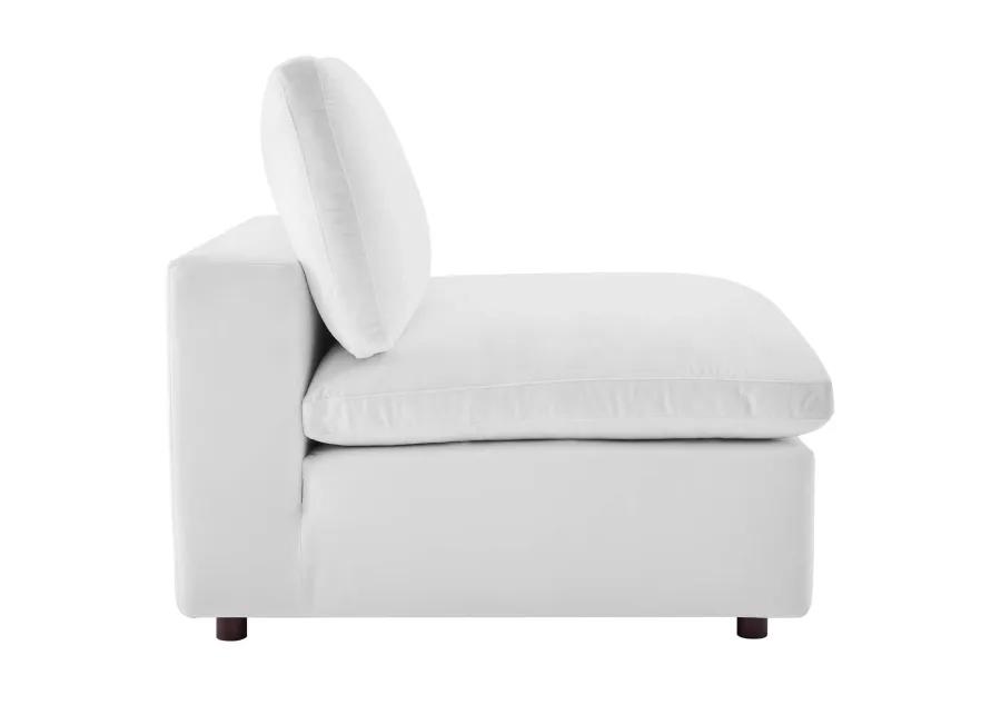 Commix Down Filled Overstuffed Performance Velvet 3-Seater Sofa