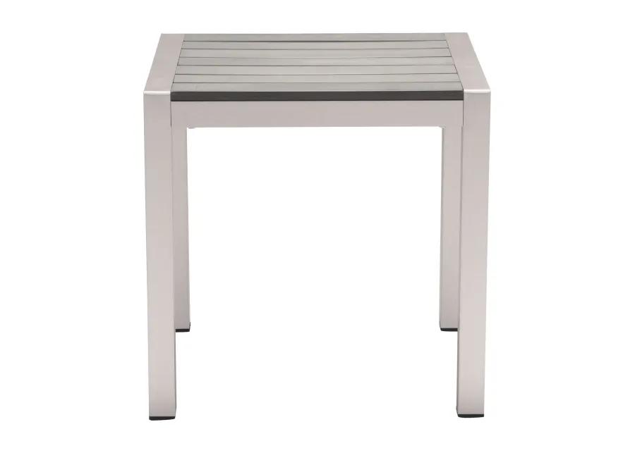 Cosmopolitan Side Table Gray & Silver