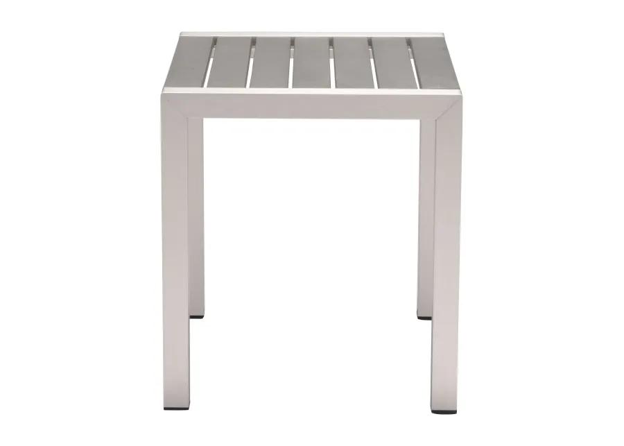 Cosmopolitan Side Table Gray & Silver