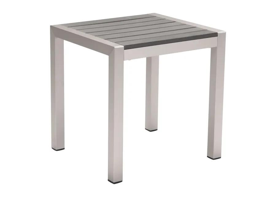 Cosmopolitan Side Table Gray & Silver