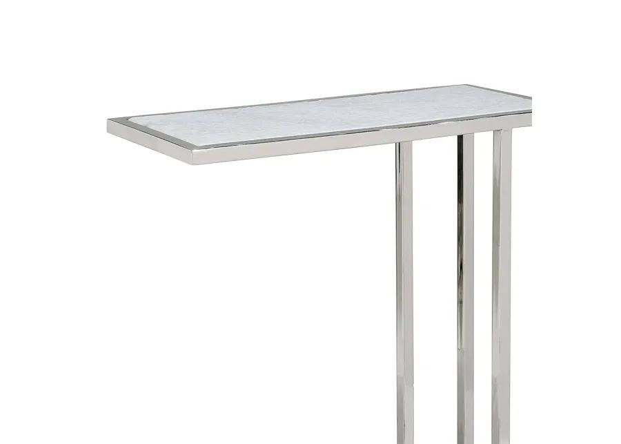 Echelon Sofa Hugger Table (Polished Nickel)