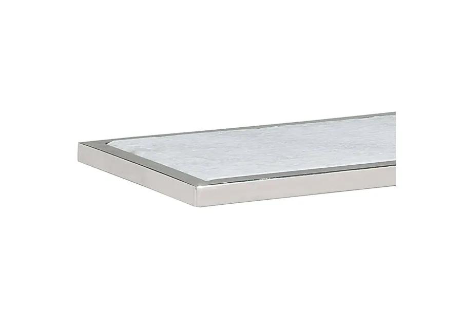 Echelon Sofa Hugger Table (Polished Nickel)