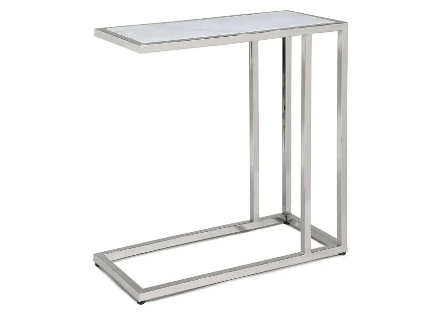 Echelon Sofa Hugger Table (Polished Nickel)