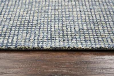 Talbot Blue Tweed Wool 8' x 11' Rectangle Rug