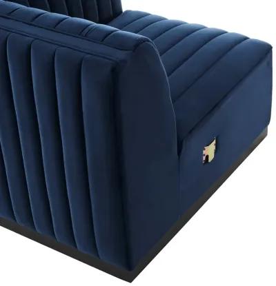 Conjure Channel Tufted Performance Velvet Right Corner Chair