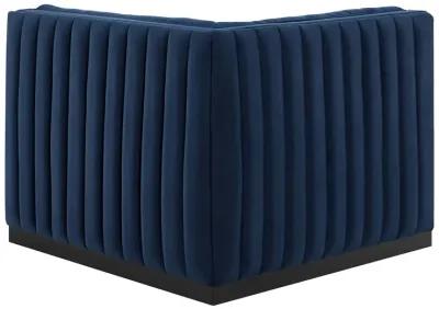 Conjure Channel Tufted Performance Velvet Right Corner Chair