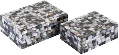 Keshi Box - Set of 2 Mother of Pearl