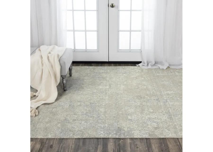 Couture Gray/Taupe Classic/Updated NZ Wool/Tencel Blend 10' x 13' Rectangle Rug