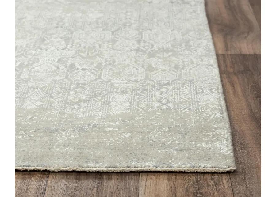 Couture Gray/Taupe Classic/Updated NZ Wool/Tencel Blend 10' x 13' Rectangle Rug