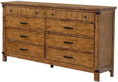 Brenner Panel Bedroom Set Rustic Honey