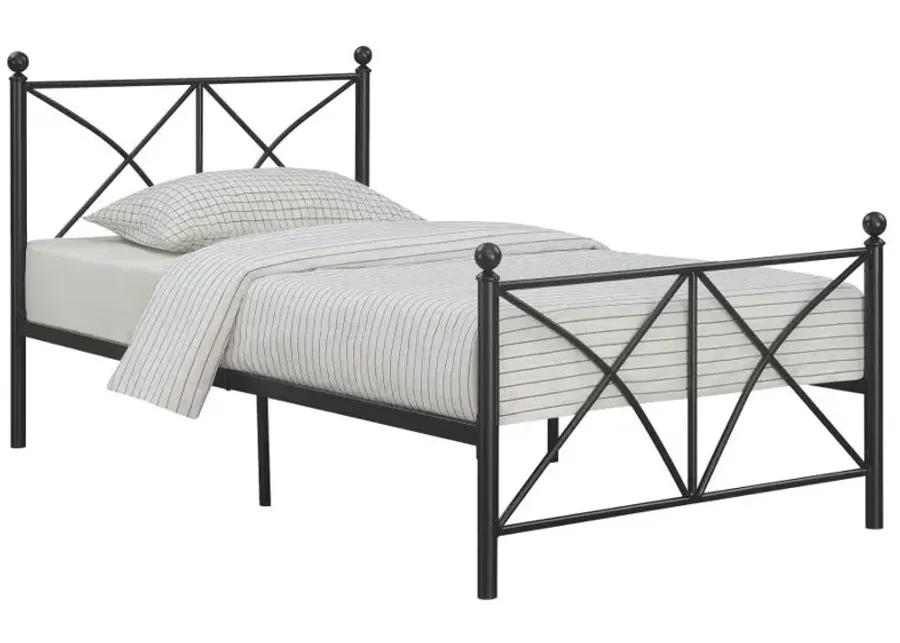 Hart Twin Platform Bed Black