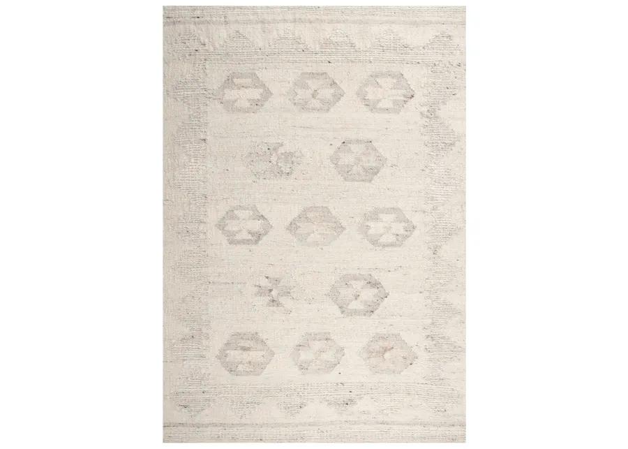 Nova Ivory  Hand Spun Wool/Cotton 9'x12' Rectangle Rug