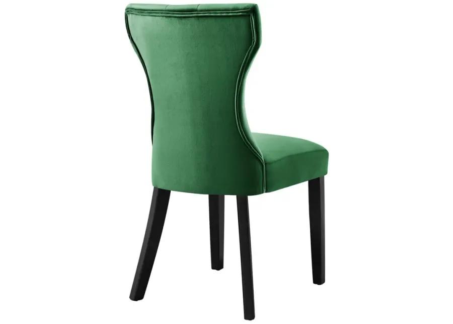 Silhouette Performance Velvet Dining Chairs - Set of 2