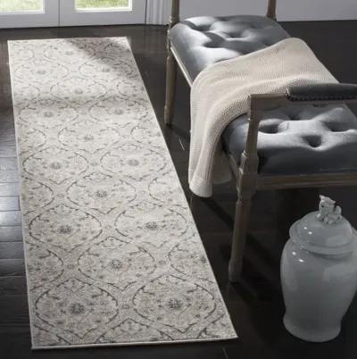 Brentwood 860 Light Grey / Blue 2' X 4' Accent Powerloomed Rug