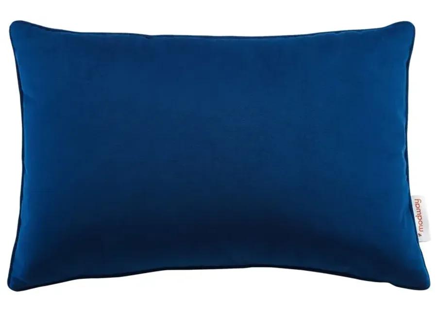 Enhance 18" Lumbar Performance Velvet Throw Pillow