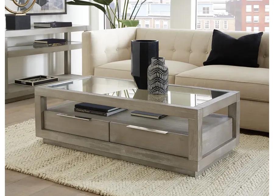 Oxford Two-Drawer Coffee Table in Mineral