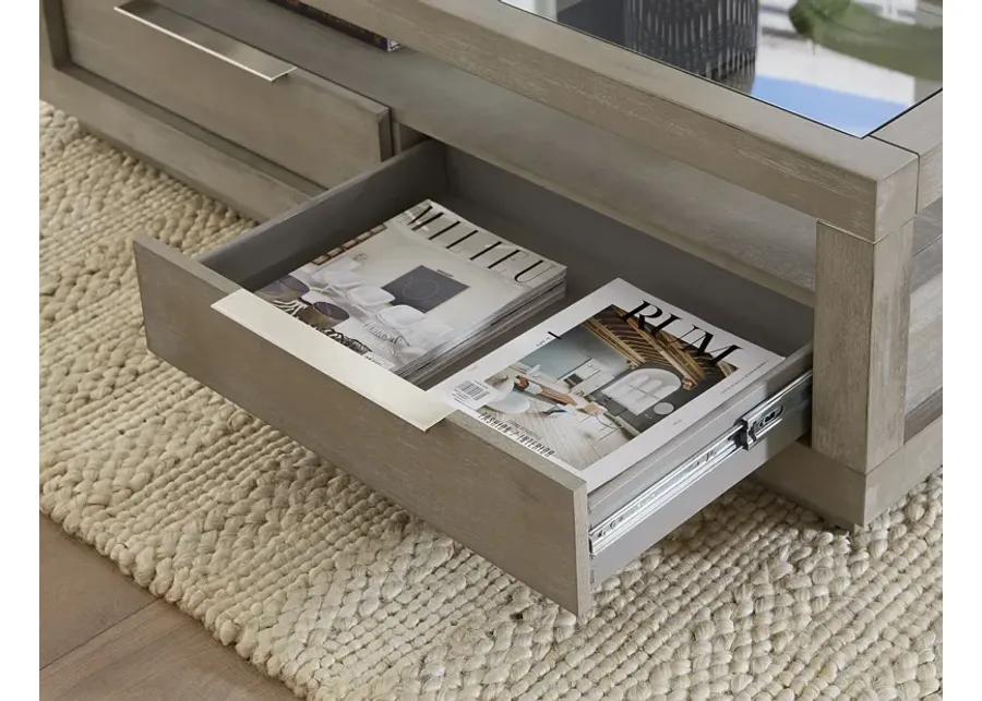 Oxford Two-Drawer Coffee Table in Mineral