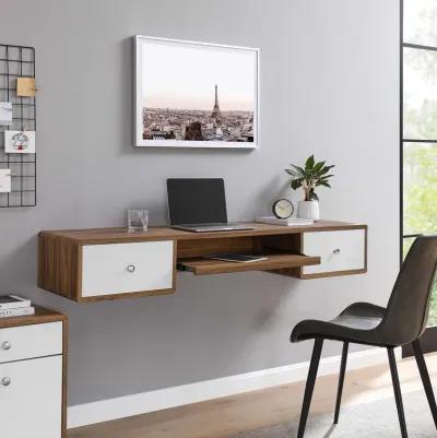 Transmit 60" Wall Mount Wood Office Desk