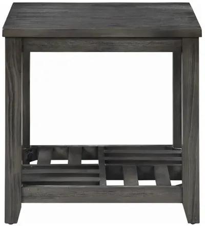 Cliffview 1-shelf Rectangular End Table Grey