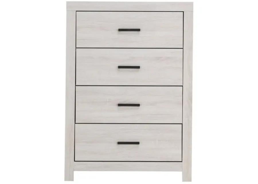 Abbie 4-Drawer Chest Coastal White