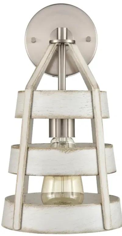 Brigantine 9" High 1-Light Sconce - Satin Nickel