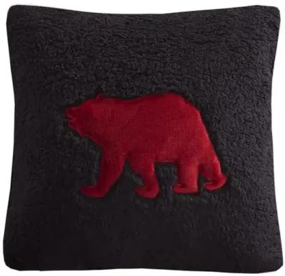 Woolrich Alton Red/Black Plush to Sherpa Down Alternative Comforter Set