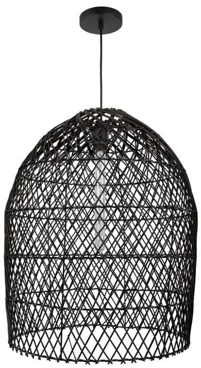 Tabuk 19" Wide 1-Light Pendant - Black