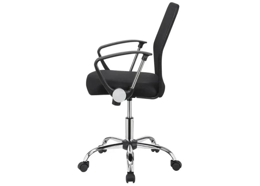 Gerta Office Chair with Mesh Backrest Black and Chrome